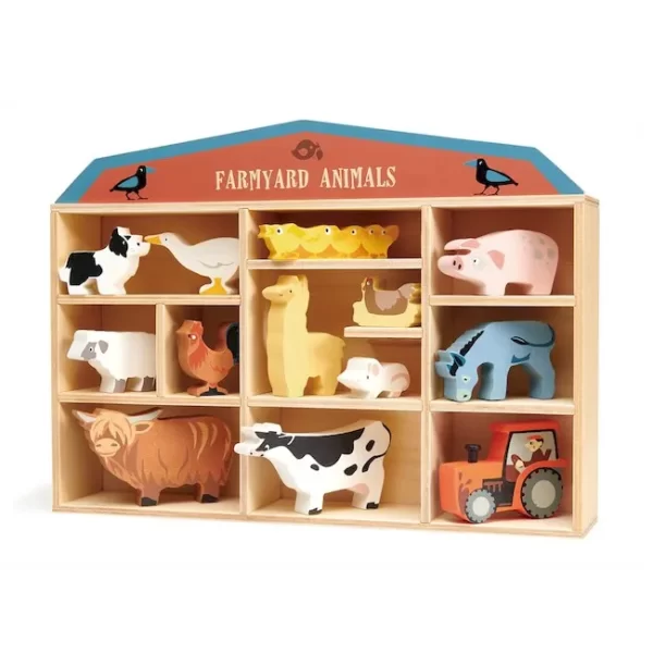 KIT APILABLE DE MADERA TENDER LEAF ANIMALES DE LA GRANJA - Imagen 2