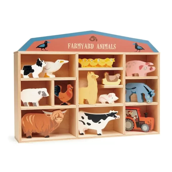 KIT APILABLE DE MADERA TENDER LEAF ANIMALES DE LA GRANJA - Imagen 3
