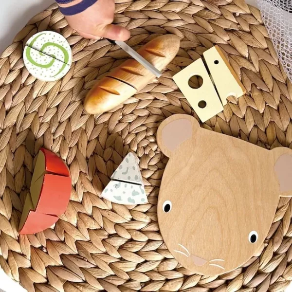 JUEGO DE COCINA TENDER LEAF TABLA PARA CORTAR QUESO MADERA - Imagen 4