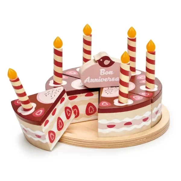 JUEGO DE COCINA EN MADERA TENDER LEAF TORTA DE CUMPLEAÑOS - Imagen 2