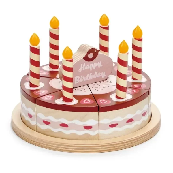 JUEGO DE COCINA EN MADERA TENDER LEAF TORTA DE CUMPLEAÑOS