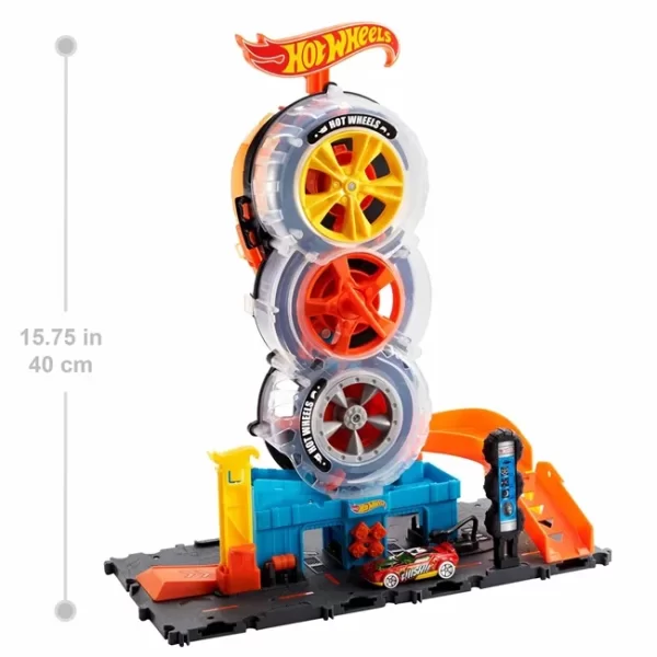 PISTA HOT WHEELS CITY SUPER TIENDA DE LLANTAS - Imagen 3
