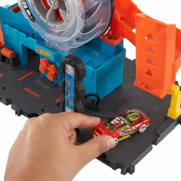 PISTA HOT WHEELS CITY SUPER TIENDA DE LLANTAS - Imagen 4