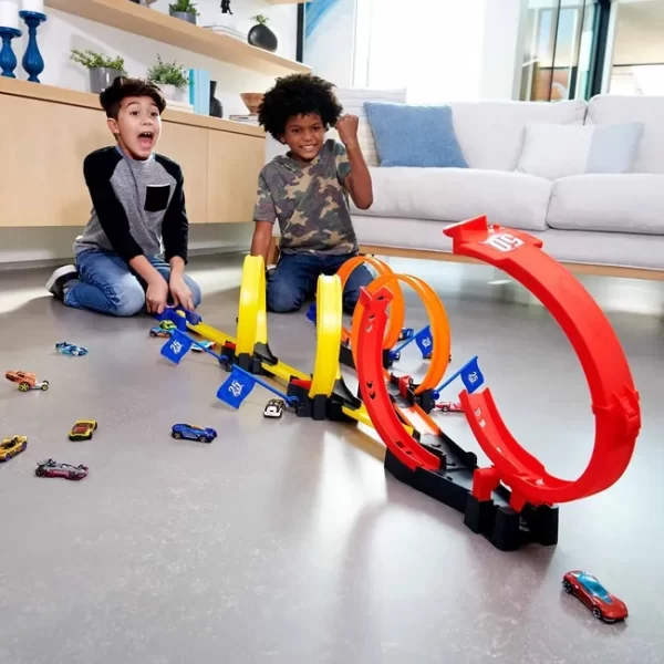 PISTA HOT WHEELS ACTION COMPETENCIA MULTILOOP - Imagen 5