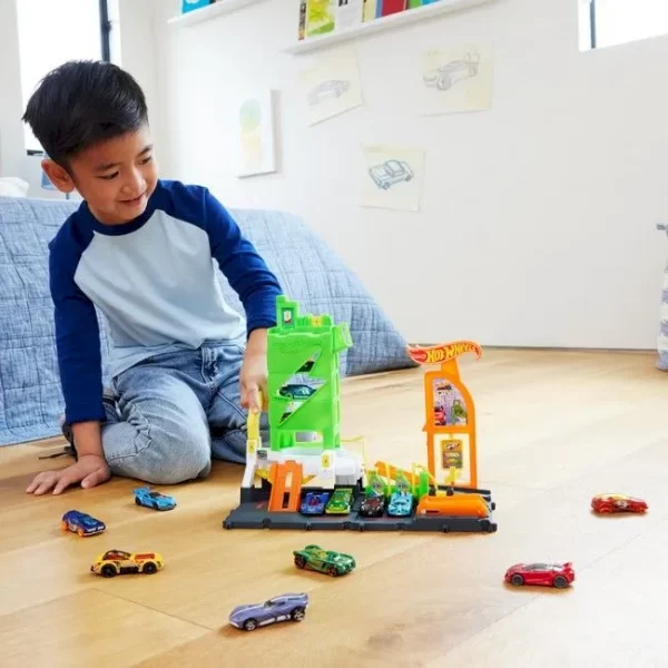 PISTA HOT WHEELS CITY SUPER ESTACION DE GASOLINA - Imagen 6