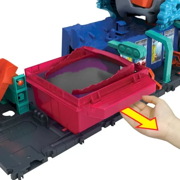 PISTA HOT WHEELS CITY TUNEL DE LAVADO DEL SUPERTIBURON - Imagen 9