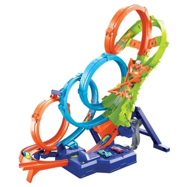 PISTA HOT WHEELS ACTION COLICION DE 4 LOOPINGS - Imagen 2