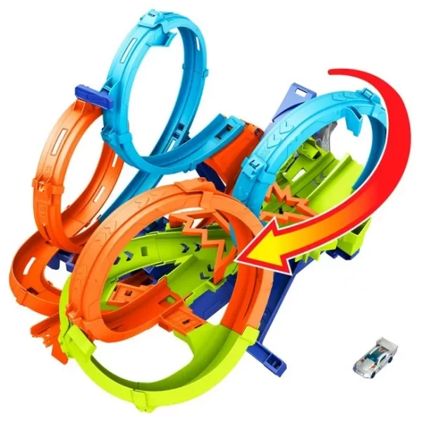 PISTA HOT WHEELS ACTION COLICION DE 4 LOOPINGS - Imagen 4